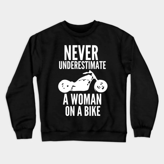 Never underestimate a woman Crewneck Sweatshirt by mksjr